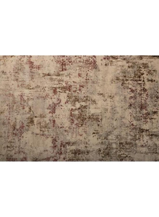 NOUL Vintage Style Area Rug, Distressed Beige and Brown, - Image 1