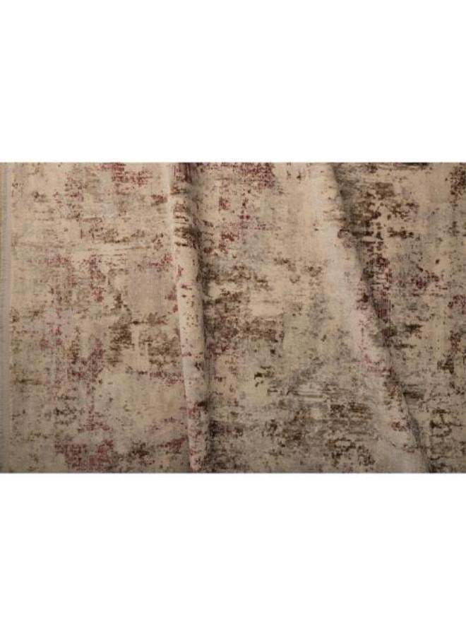 NOUL Vintage Style Area Rug, Distressed Beige and Brown, - Image 2