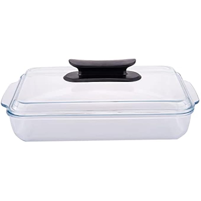 rayihni Tempered Glass Baking Dish  L 26 X W 32 X H 7Cm Transparent - Image 1