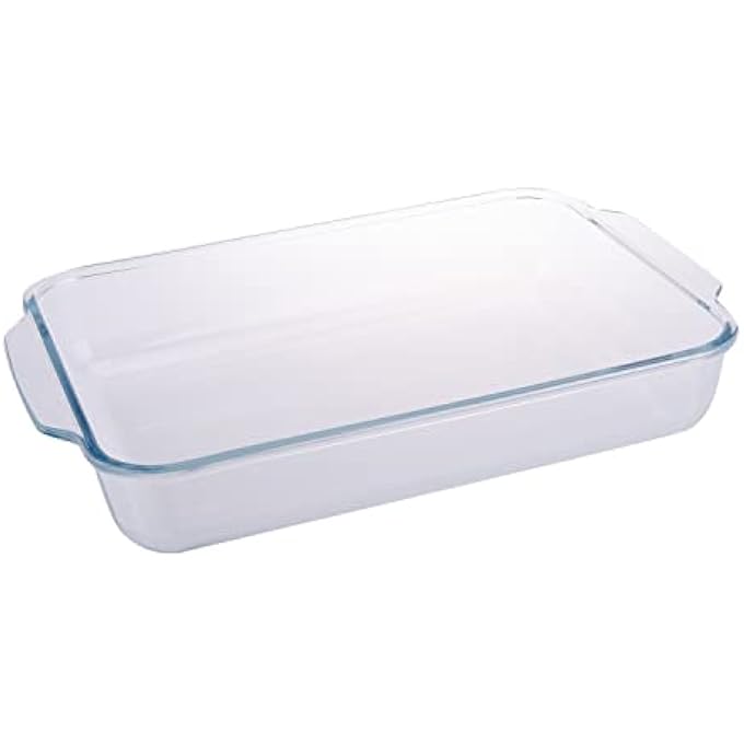 rayihni Tempered Glass Baking Dish  L 26 X W 32 X H 7Cm Transparent - Image 3