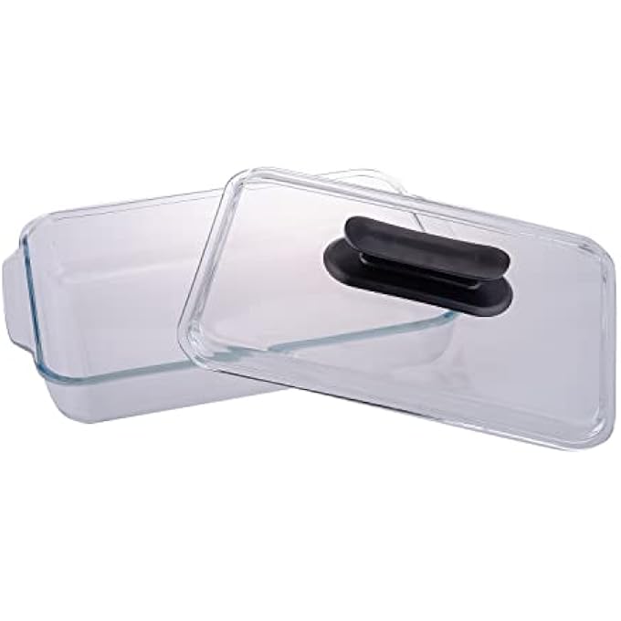 rayihni Tempered Glass Baking Dish  L 26 X W 32 X H 7Cm Transparent - Image 2