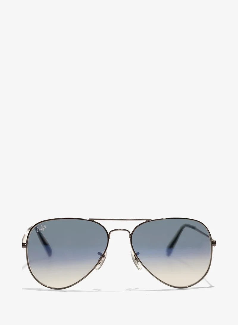 selfie Selfie Aviator Blue Black Metal Frame with  Sunglasses, SE3025-022