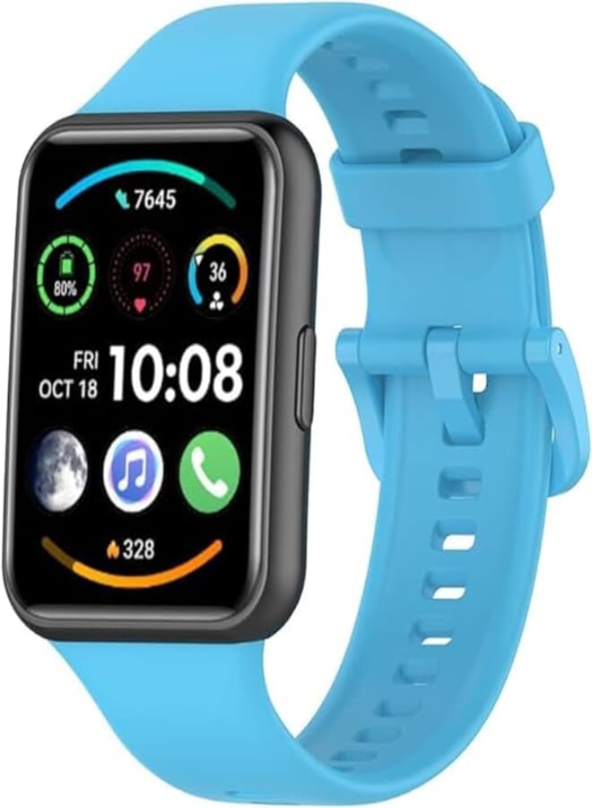Silicone Band Compatible with Huawei Watch Fit 2, Waterproof Breathable Silicone Sport Replacement Strap for Men Women, Replacement Strap for Huawei Watch Fit 2 by Next store