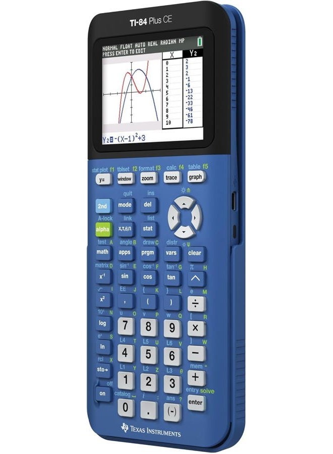 Texas Instruments TI-84 Plus CE Blueberry Graphing Calculator