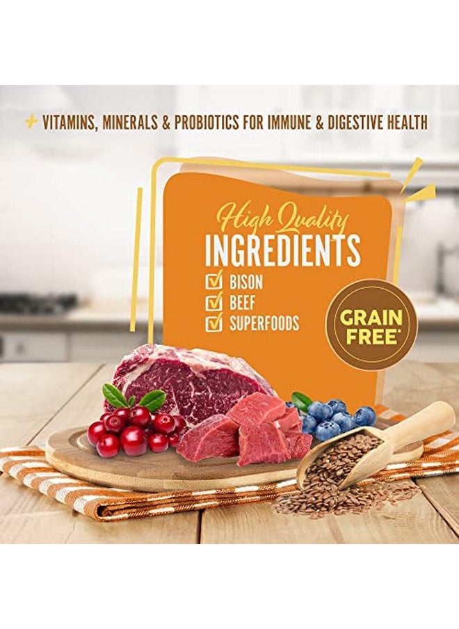 Earthborn Holistic - Great Plains Feast GrainFree Dry Dog Food | 4 Lb Bag | Bison Meal And Vegetables - Image 1