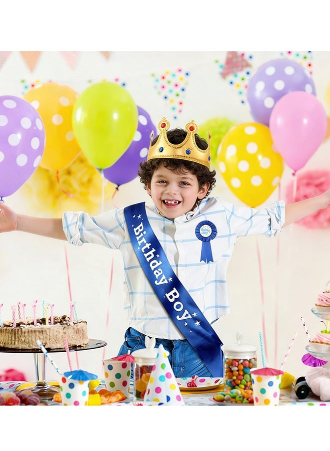 3 قطع مجموعة إكسسوارات حفلة عيد الميلاد تاج الملك وشارة عيد الميلاد ودبابيس أزرار عيد الميلاد للأولاد ملابس عيد الميلاد حفلات منزلية احتفالات الفنادق تجمعات العيد زينة حفلات عيد الميلاد - Image 2