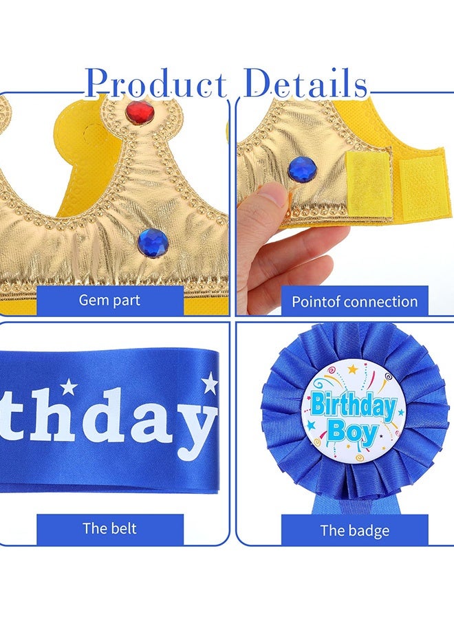 3 قطع مجموعة إكسسوارات حفلة عيد الميلاد تاج الملك وشارة عيد الميلاد ودبابيس أزرار عيد الميلاد للأولاد ملابس عيد الميلاد حفلات منزلية احتفالات الفنادق تجمعات العيد زينة حفلات عيد الميلاد - Image 4