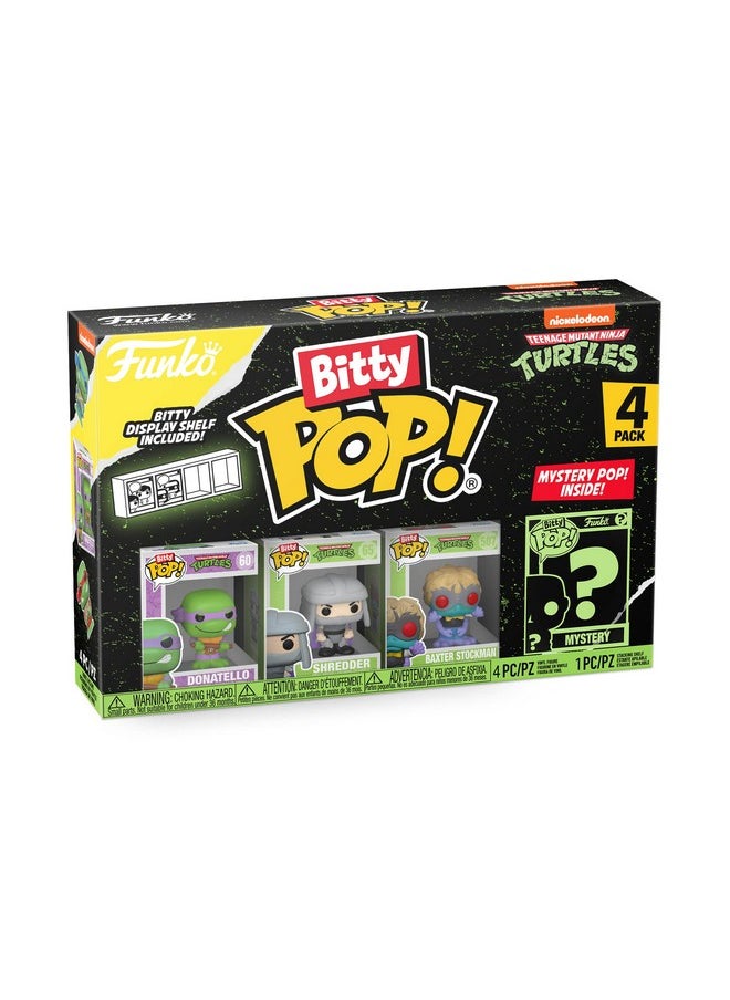 Funko Funko Bitty Pop Teenage Mutant Ninja Turtles (TMNT) - Donatello 4PK - Leonardo, Michelangelo, April O’Neil and A Surprise Mystery Mini Figure - 0.9 Inch (2.2 Cm) Collectable - Gift Idea  - Image 2