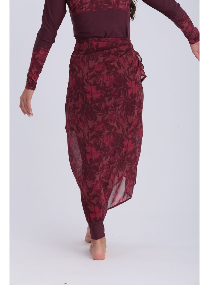 Libra Sport chiffon wrap-deep cherry - Image 1