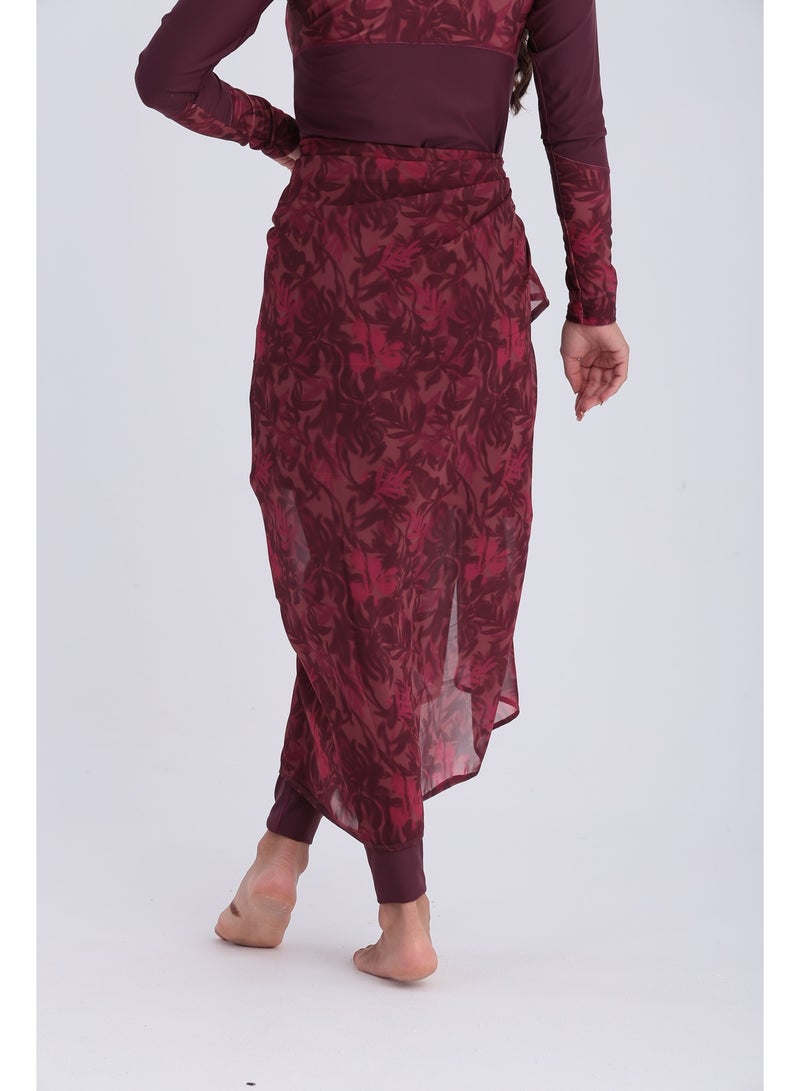 Libra Sport chiffon wrap-deep cherry - Image 3