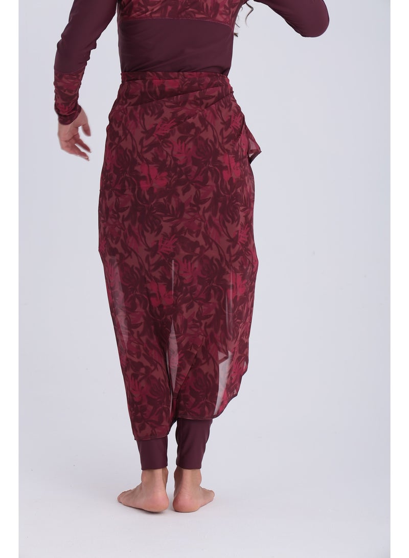 Libra Sport chiffon wrap-deep cherry - Image 5