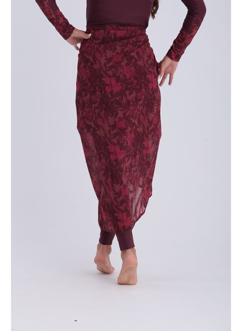 Libra Sport chiffon wrap-deep cherry - Image 2