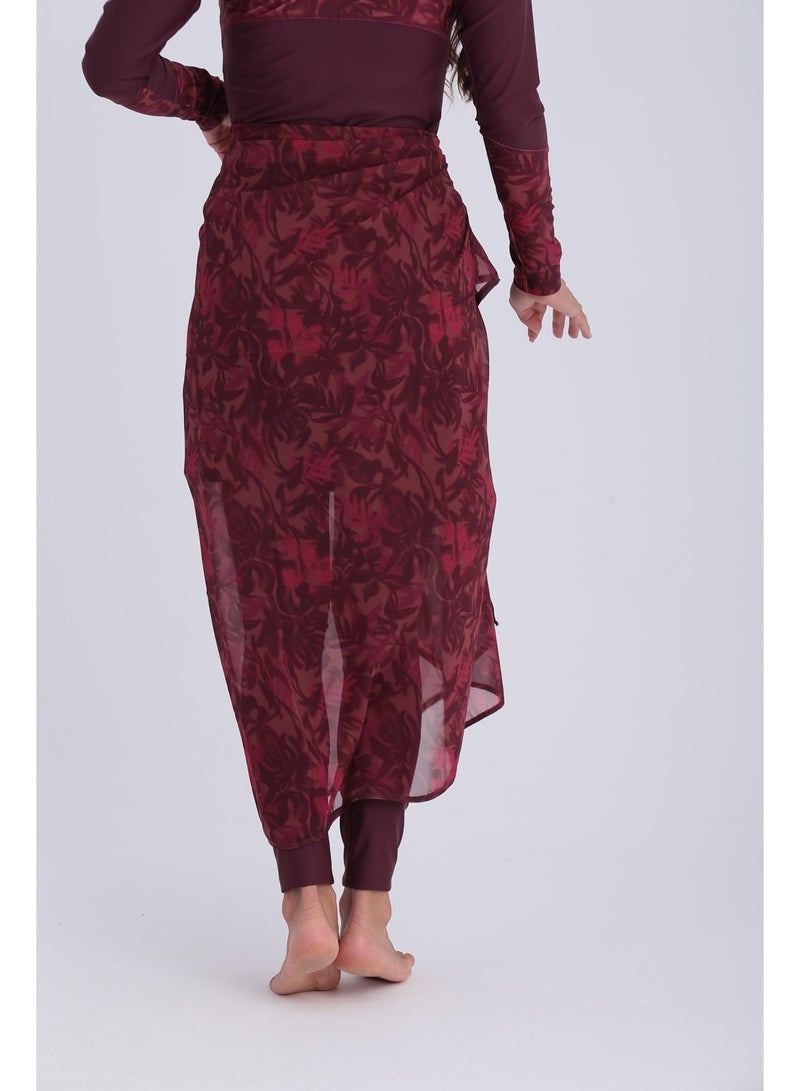 Libra Sport chiffon wrap-deep cherry - Image 4