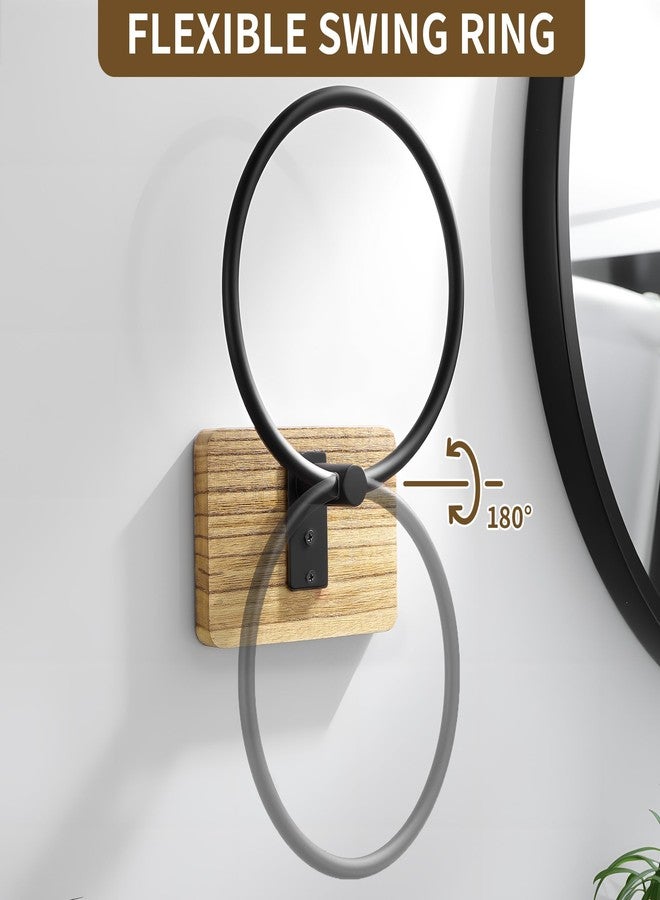 صن تك حامل مناشف ريفي يُثبّت على الحائط للحمام، حامل مناشف بتصميم ريفي، حامل مناشف يدوي بديكور ريفي، علاقة مناشف حمام بخشب بني دافئ للمطبخ، إكسسوارات حمام - Image 5