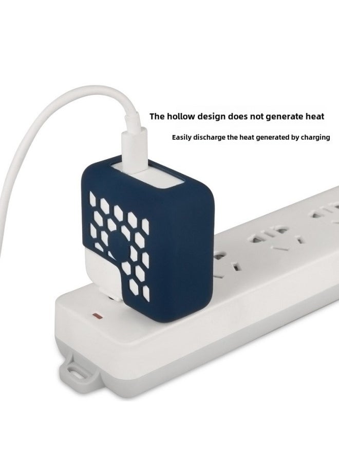 Generic - For Apple MacBook Laptop Power Adapter Protective Case Charger Silicone Case-Color:White-Applicable Model:140W Pro16（A2485） - Image 1