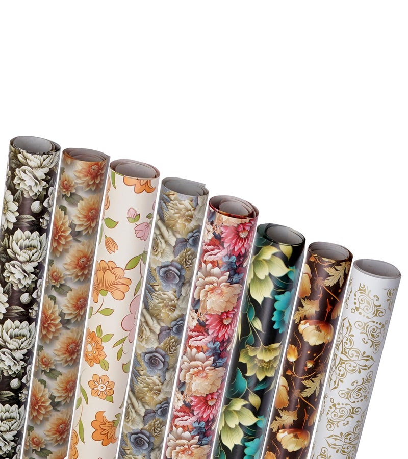 KOSY ورق تغليف هدايا KOSY | ورق تعبئة هدايا بتصميم | 75 × 50 سم عبوة من 200 ورقة | الأفضل لتزيين المنزل، عيد الميلاد، الزفاف، الذكرى السنوية، عيد الميلاد والمناسبات الاحتفالية - Image 1