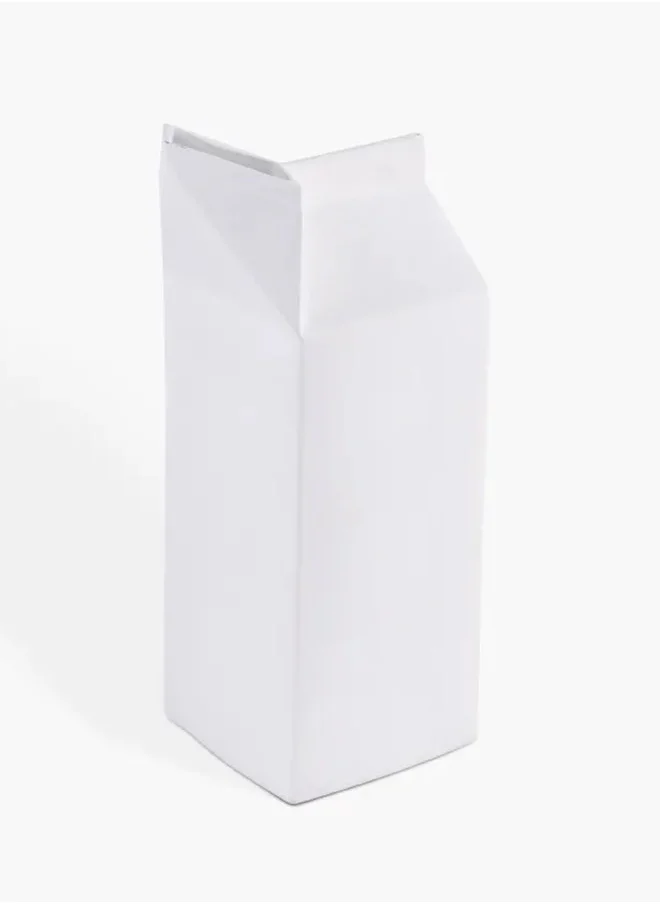 تو إكس إل هوم Vase Porcelain WHITE 18.5x14x40.5cm