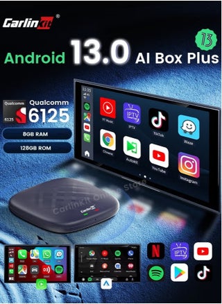 AI Box 8+128GB Android 13.0 Ultra Series With Powerful Qualcomm QCM6125 Comes with Android Auto Apple Car Play Google Play Store - Carlinkit Car Play - pzsku/ZD5867E7C0B790A13B92BZ/45/1748392993/9721c1c3-7b76-4284-9b5d-6c0d870c1ab5