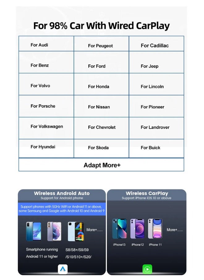 Carlinkit - AI Box 8+128GB Android 13.0 Ultra Series With Powerful Qualcomm QCM6125 Comes with Android Auto Apple Car Play Google Play Store - Carlinkit Car Play - Image 1