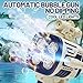 houscly Bubble Gun for Kids FastFill No Dipping 4 Muzzles Rechargable Bubble Blaster Blower Gun for Boys Girls Birthday Gift Bubble Toys Machine for Summer Fun Wedding Party Easter Gift Blue - Image 4