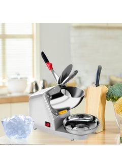 Portible Portible Snow Cone Machine 380w Shaved Ice Machine 3 Blades Ice Shaver 280lbshr Electric Ice Crusher Prevent Splash Snow Cone Maker for Home and Commercial with Ice Pick  - Image 4