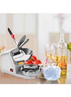 Portible Portible Snow Cone Machine 380w Shaved Ice Machine 3 Blades Ice Shaver 280lbshr Electric Ice Crusher Prevent Splash Snow Cone Maker for Home and Commercial with Ice Pick  - Image 1
