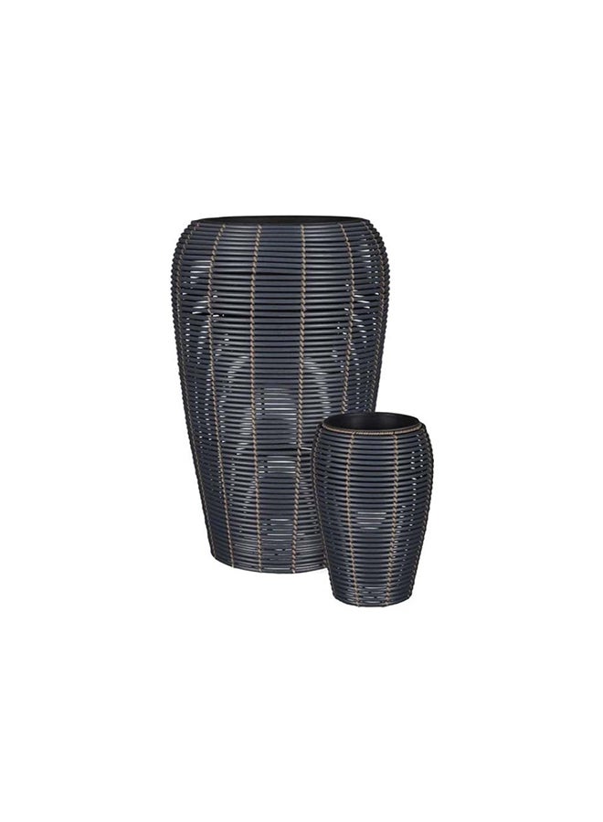 Suncoast Cesena Round Pot Planter (S) Black 