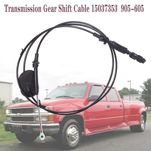 BEONEO 15037353 for Chevy C1500 C2500 C3500 Automatic Transmission Gear Shift Cable 4.3 5.0 5.7 6.5 7.4L Chevrolet Tahoe Gmc Yukon Pickup 1995 1996 1997 1998 1999 2000 replace 15022999 95 96 97 98 99 - Image 3
