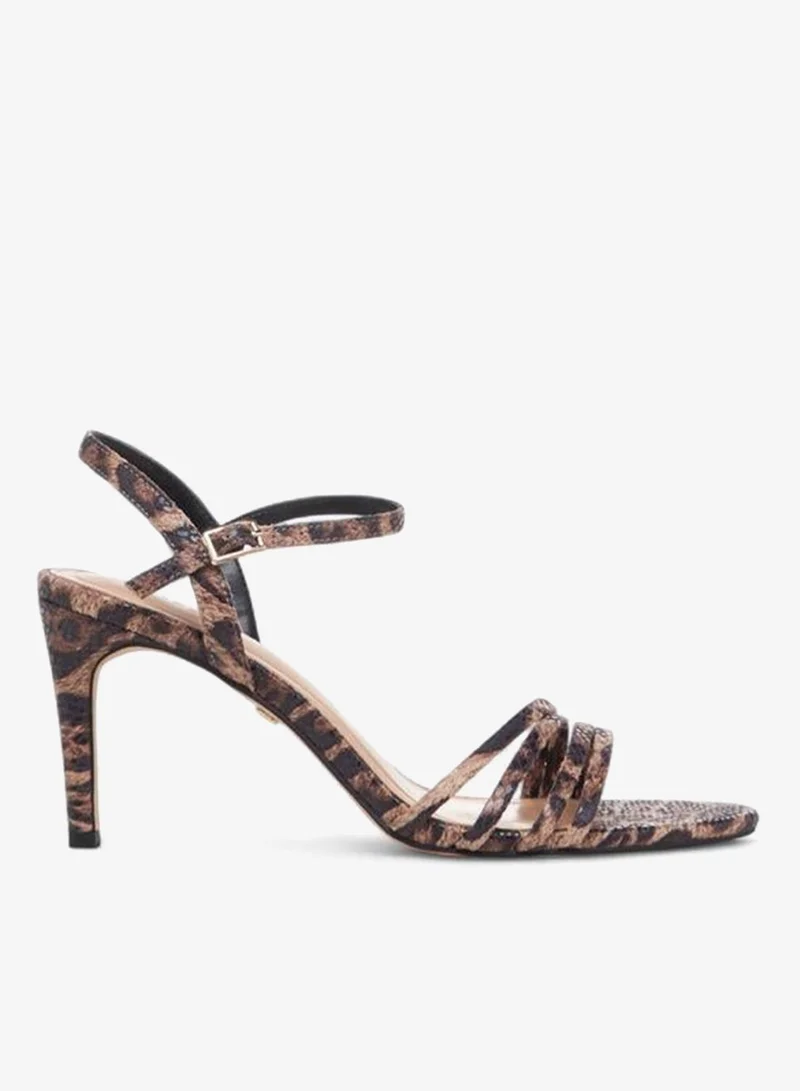 Celeste Women Animal Print Stiletto Sandals
