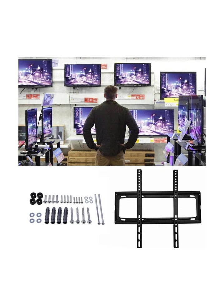 Wtech Premium LED LCD Plasma PDP Flat Panel TV Wall Fix Mount (Suitable For 26 Inch - 65 Inch) Black - Image 4