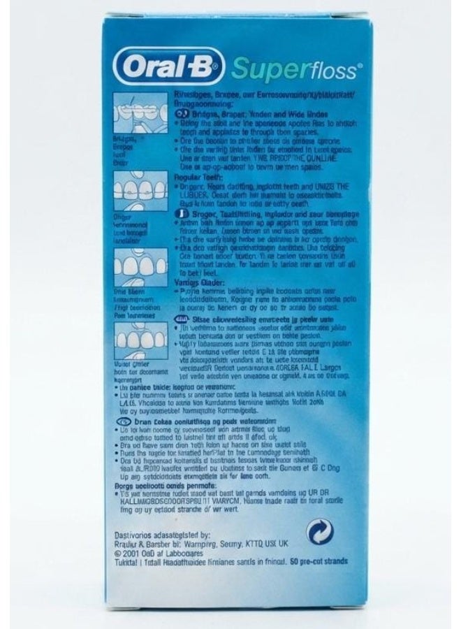 Oral-B Dental  Super Floss 50 meter (Packaging may vary) - Image 3