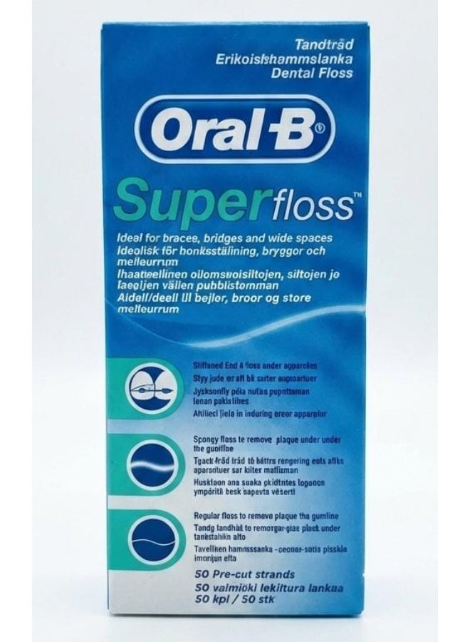 Oral-B Dental  Super Floss 50 meter (Packaging may vary) - Image 1