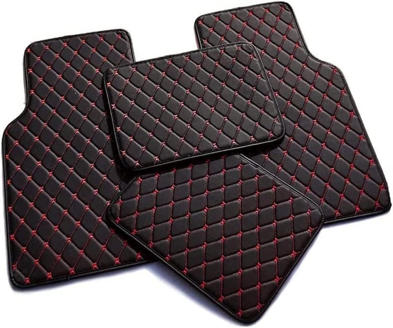 Custom Fit Car Floor Mats for BMW 2er Gran Coupé 1 (I) F44 I 2020-2024, All Weather Automotive Floor Liners Waterproof Leather Diamond Car Mats Full Set Accessories - Image 3