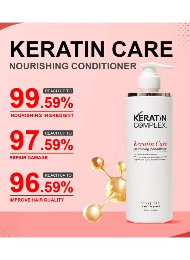 KERATIN COMPLEX Conditioner Complex Keratin Hair Care Damaged Hair Repair Keratin Moisturizing Hair (750ml) - Image 2