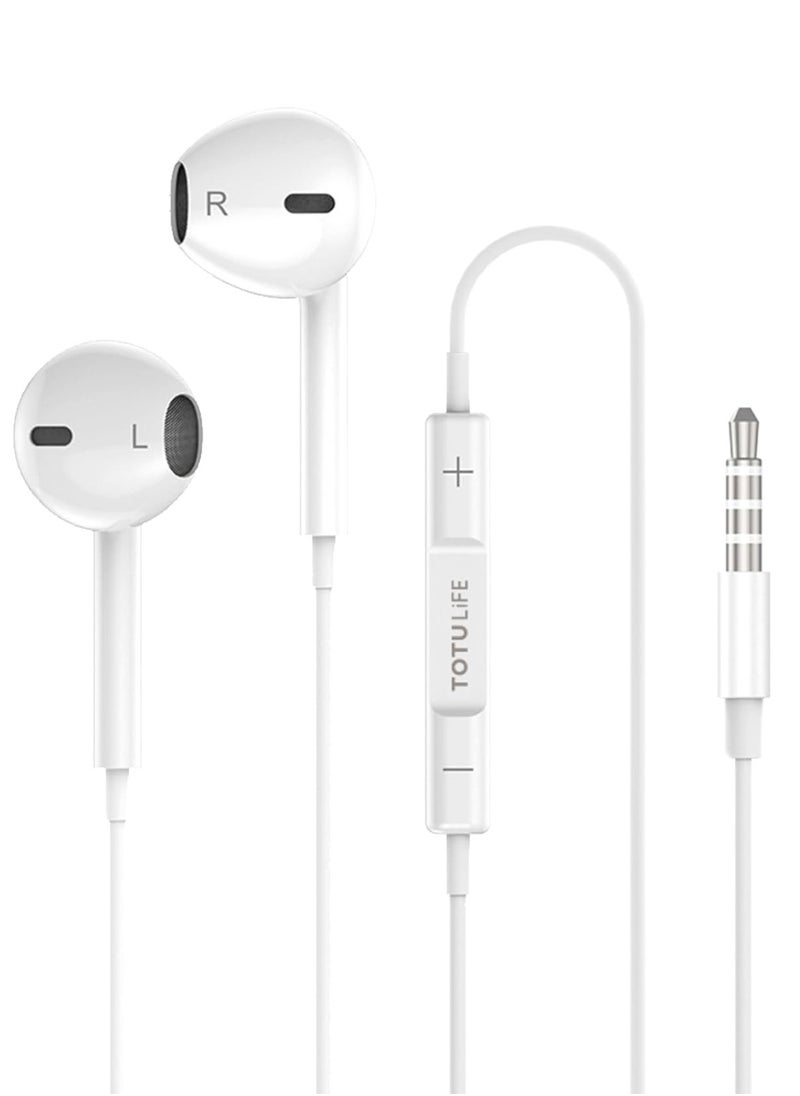 Totulife - GLORY Series Wired Headset 3.5mm - White - Image 1