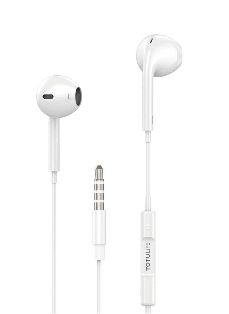 Totulife - GLORY Series Wired Headset 3.5mm - White - Image 1