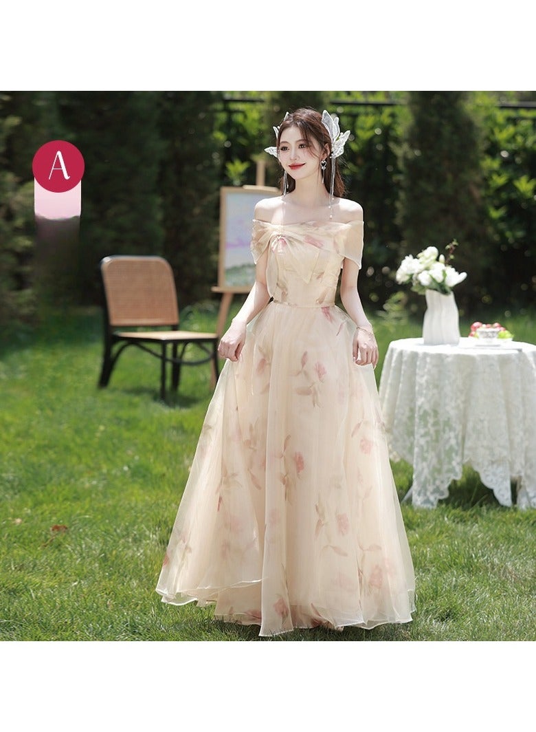 KUYING New Fashionable and Elegant Bridesmaid Dress  - Image 1