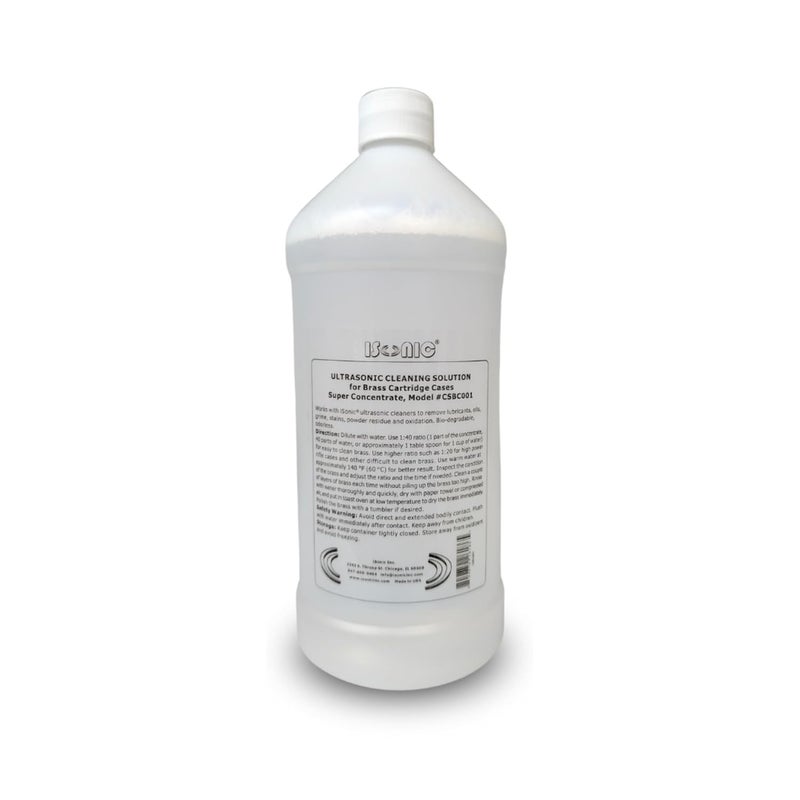 iSONIC محلول تنظيف نحاسي بالموجات فوق الصوتية CSBC001 سوبر مركّز، زجاجة 1Qt - Image 1