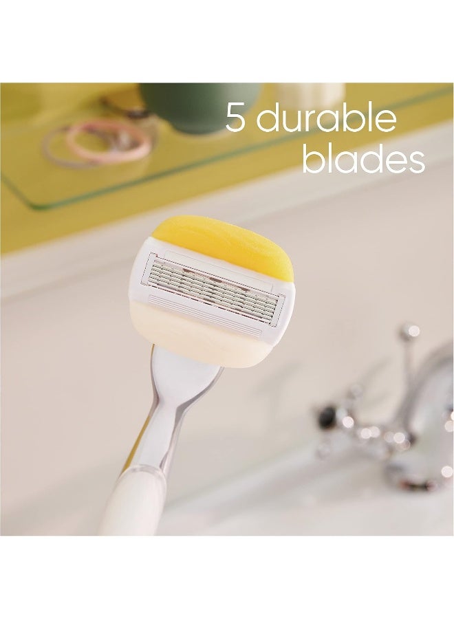 Gillette ComfortGlide Coconut Plus Olay Woman's Razor Carts: 4 carts - Image 4