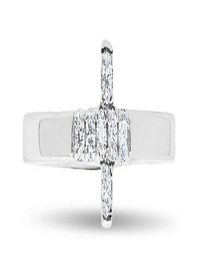 Milla Cross Rings for Women - 925 Sterling Silver or 14K Gold Plated Stackable Ring - Christian Gifts for Women, Catholic Jewelry, Faith and Religious Presents for Her (Sterling Silver, Size 8) - Image 5
