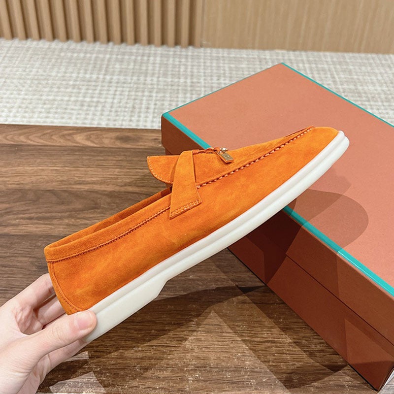 New British Style Soft-Soled Comfortable Loafers Single-Layer Shoes Slip-On Flat Tassel Women'S Shoes Leather Shoes For Men - Image 1