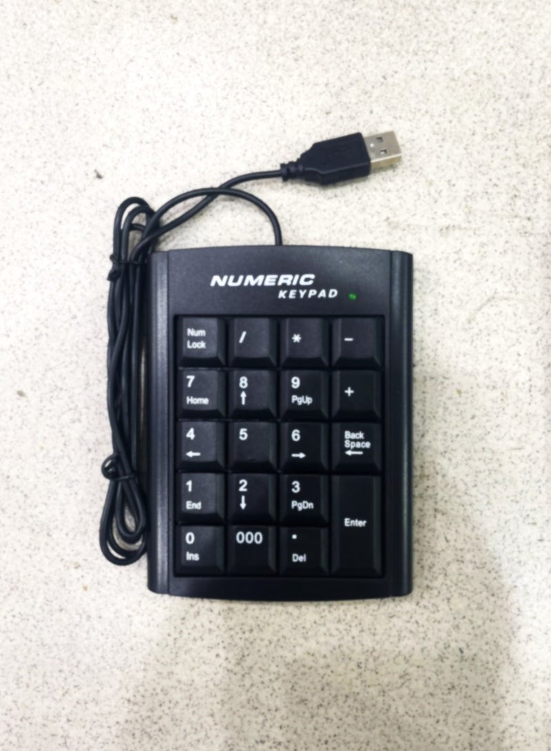 USB Numeric Keypad - External Numpad for Laptops & Desktops - Model K013  - Image 2