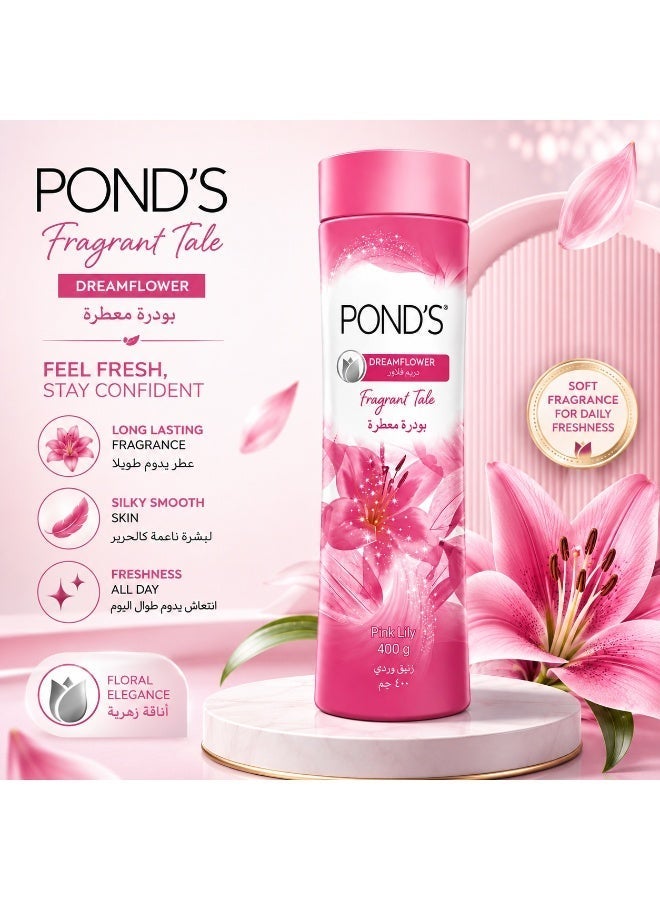 PONDS Pond's Fragrant Talc Powder (Pink Lily) 400g - Image 4