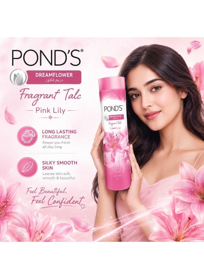 PONDS Pond's Fragrant Talc Powder (Pink Lily) 400g - Image 3