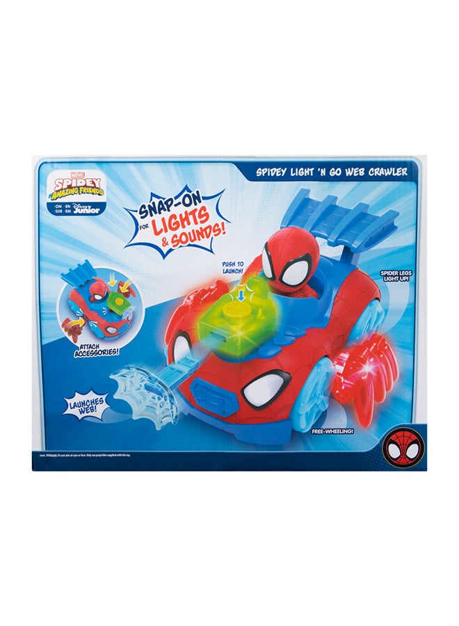 MARVEL SNF - Deluxe Feature Vehicle Spidey Light N Go Web Crawler - Image 3