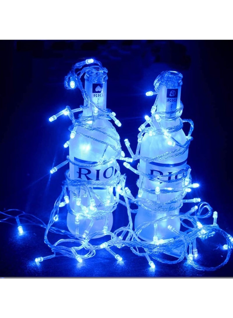 Luckam String Lights Outdoor 8 Lighting Modes Fairy Lights with Remote and Timer for Home Birthday Wedding Party Tree Decorations (Blue) - Image 3
