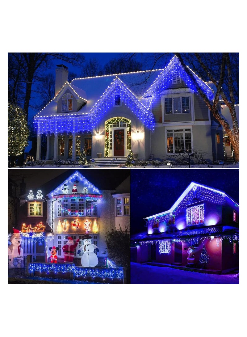 Luckam String Lights Outdoor 8 Lighting Modes Fairy Lights with Remote and Timer for Home Birthday Wedding Party Tree Decorations (Blue) - Image 2