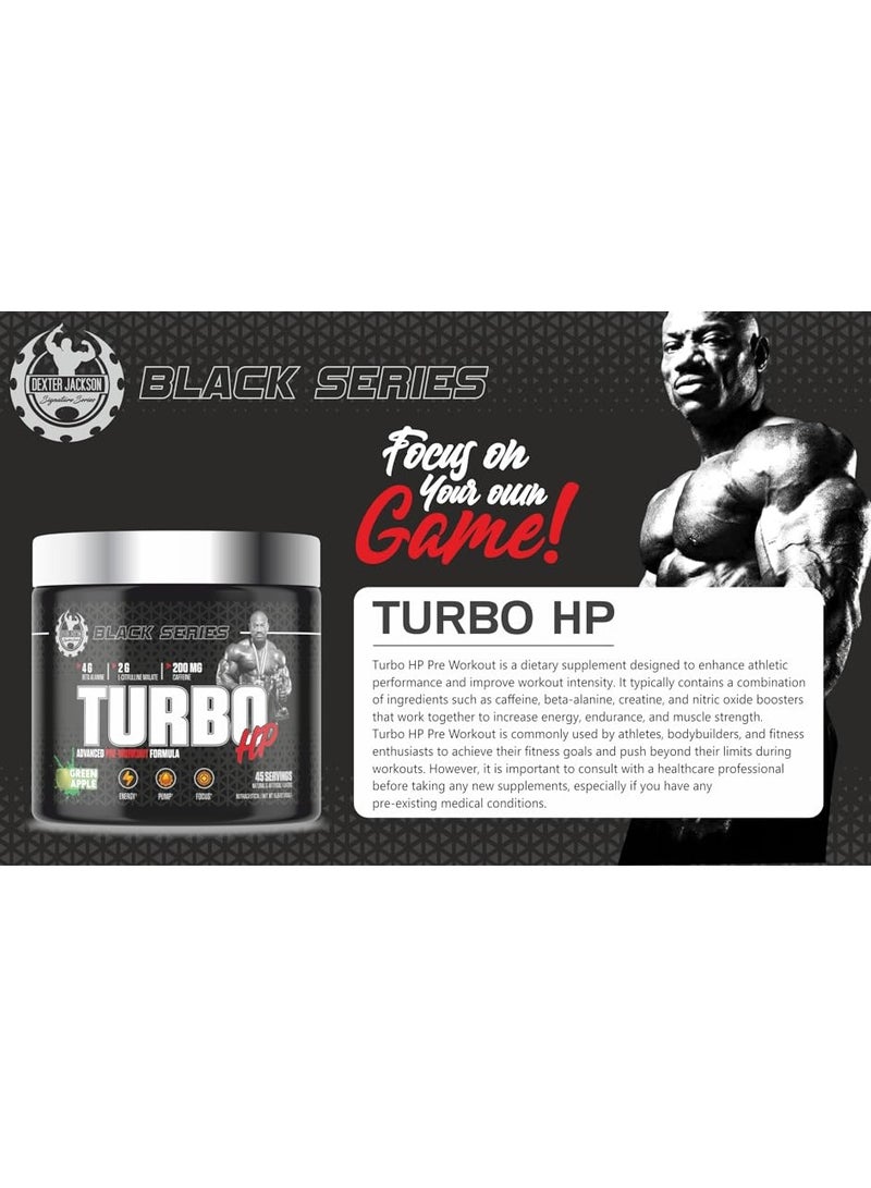 Dexter Jackson Black Series Turbo HP Pre Workout | Watermelon | 450g | 45 Servings - Image 5