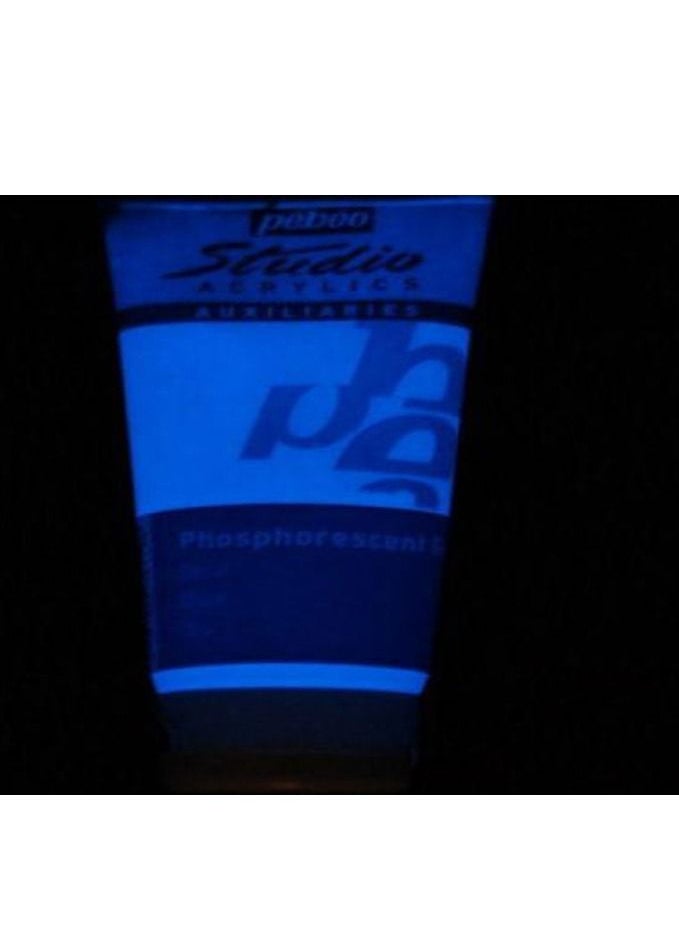 Pebeo Acrylic Fine Studio Acrylics Phosphorescent Gel Blue Glow In The Dark 100ml