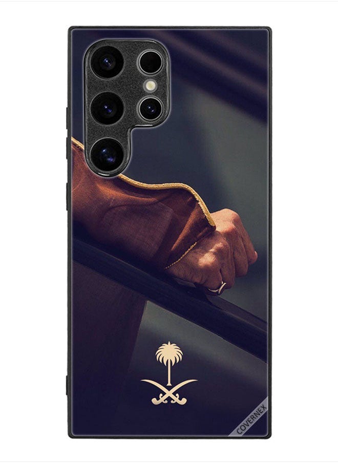 Covernex Protective Case Cover For Samsung Galaxy S24 Ultra Hand & Saudi Arabia National Sign  - Image 1